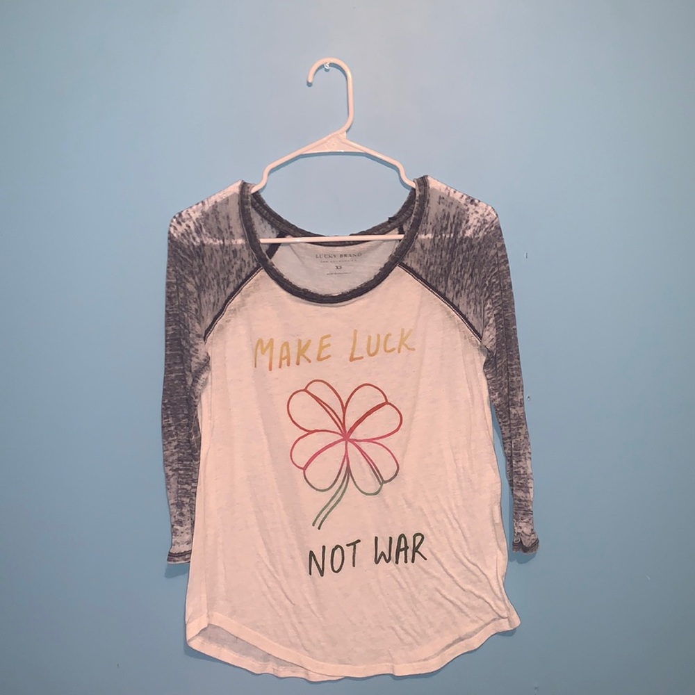 (2/$25) Lucky Brand 3/4 Sleeve Shirt